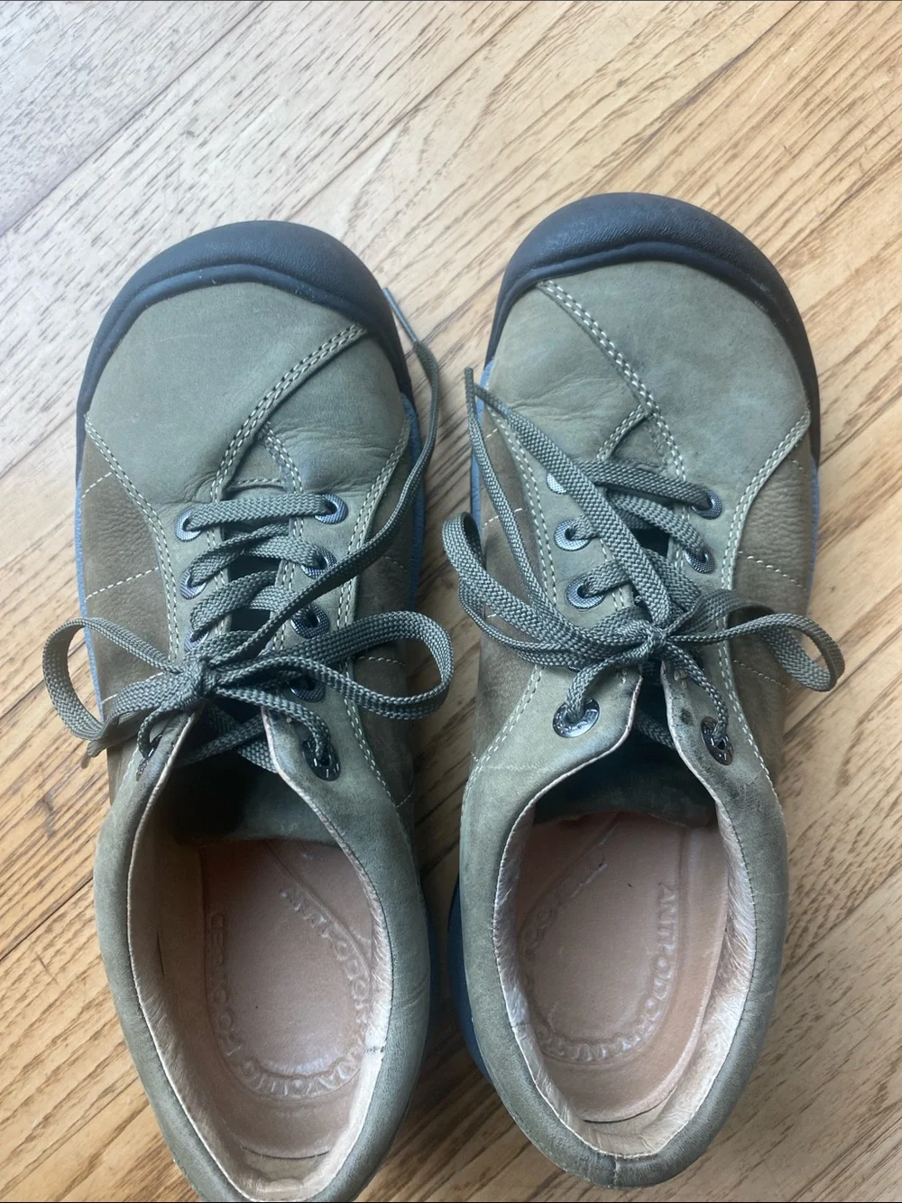 Keen Presidio Olive Green Casual Lace-Up Flats Shoes